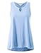 Regna X BOHO Women's Scoop & Halter Neck Basic Sheer Ultra Lightweight Sleeveless Tank Tops (5 styles available)