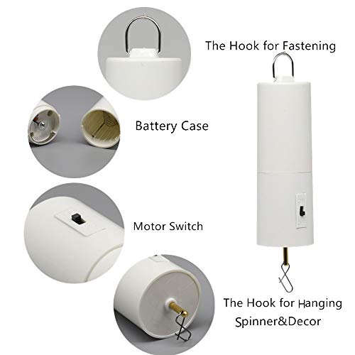 FENELY Wind Spinner Motor Battery Operated for Hanging Display Yard