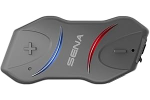 Sena SMH10R Low Profile Motorcycle Bluetooth Headset and Intercom Dual Pack - SMH10RD-01,Black,Medium