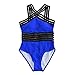 Leadmall Women’s One Piece Swimwear | Ladies Mesh Hollow Monokini Swimsuit Front Crossover Bathing Suitsthumb 2