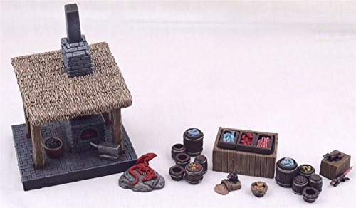 wws Blacksmith Forge & Street Market Set Medieval, Fantasy, Diorama, Wargames