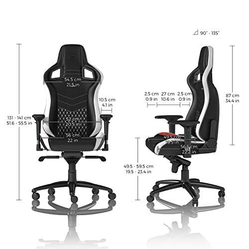 noblechairs EPIC. Sedia gaming, Pelle Vera, Nero/Bianco/Rosso3 noblechairs EPIC. Sedia gaming, Pelle Vera, Nero/Bianco/Rosso3