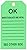 Brady 86682 5-3/4" Height, 3" Width, B-853 Cardstock, Black On Green Color Scaffolding Tag (Pack Of 100)