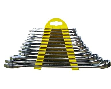 billionBAG 12pcs Universal Double Sided Multi-Function Combination Spanner Wrench Set