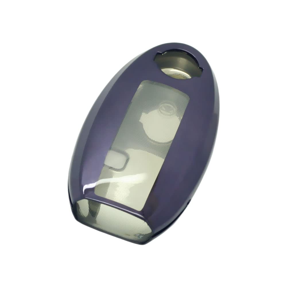 BROVACS Soft TPU Case Shell Cover Protector Holder Compatible with NISSAN Altima Armada Maxima Murano Pathfinder Rogue Smart Remote Key Fob 2 3 4 5 6 Button SV9504 Dark Purple