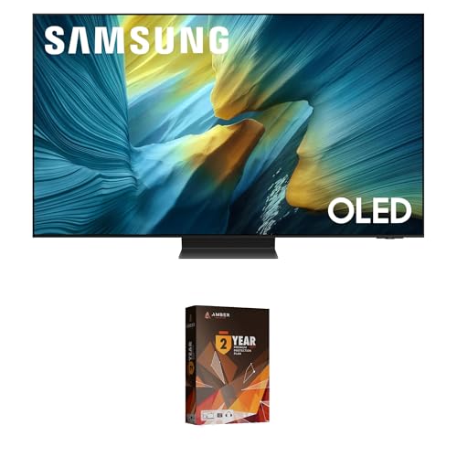 Samsung QN77S95FAFXZA 77 Inch OLED HDR Pro 4K Smart TV with Q-Symphony Pro and 2 Year Amber Protection Plan (2025)
