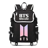 JUSTGOGO KPOP BTS Bangtan Boys Backpack Daypack Shoulder Bag School Bag Bookbag