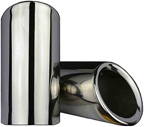 Fashin tribe Extension Pipes Automotive Outlets Muffler Tail Pipe Tip Double Stainless Steel Fit For VW Jetta Polo Scirocco Golf 6 Variant Golf 7 2012-2018