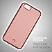 Best Illuminated iPhone 6/6S Case with Lights for Flawless Selfies - Rose Gold Luminous LED Cellphone Case for the iPhone 6 or 6S with 5 Light Settings + FREE BONUS Glass Tempered Screen Protector