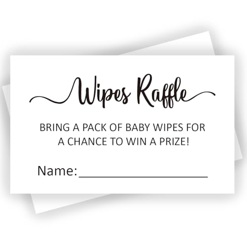 KONKAVA 50 Diaper and Wipes Raffle Tickets, 3.5