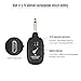 ammoon UHF Guitar Wireless System Transmitter Receiver Built-in Rechargeable Lithium Battery Max. 50M Transmission Range for Electric Guitar Bass