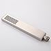 Ownace Square Solid Brass Brushed Nickel Hand Held Shower Head With Wall Connector and 1.5M Hose Set