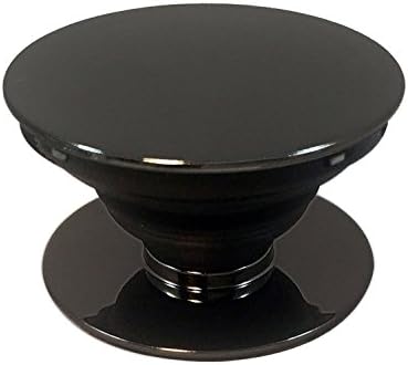 Pop Out Socket Stand and Grip for Smartphones and Tablets Expanding Mobile Phone Holder(Pure Black)