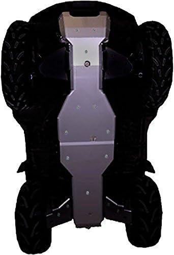 Suzuki King Quad 450/500/700/750 Aluminum 3 Piece Full Frame Skid Plate Set by Ricochet For 2009, 2010, 2011, 2012, 2013, 2014, 2015, 2016