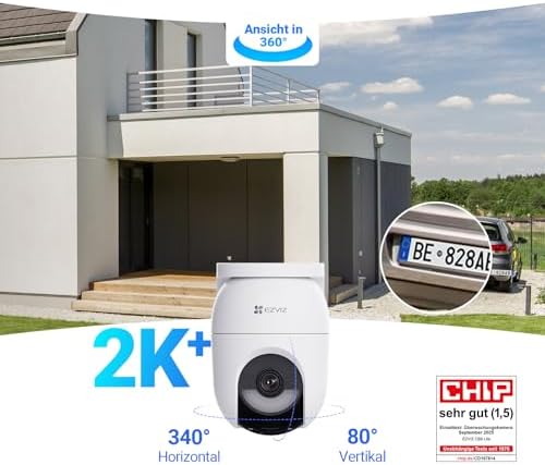 CB8 Lite 4MP Überwachungskamera Aussen Solar & Akku mit 5W Solarpanel
