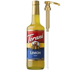 Torani Lemon Syrup for Drinks, Flavoring for Iced