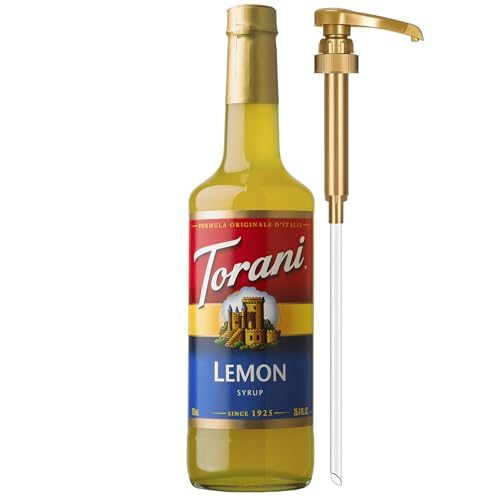 Torani Lemon Syrup for Drinks, Flavoring for Iced