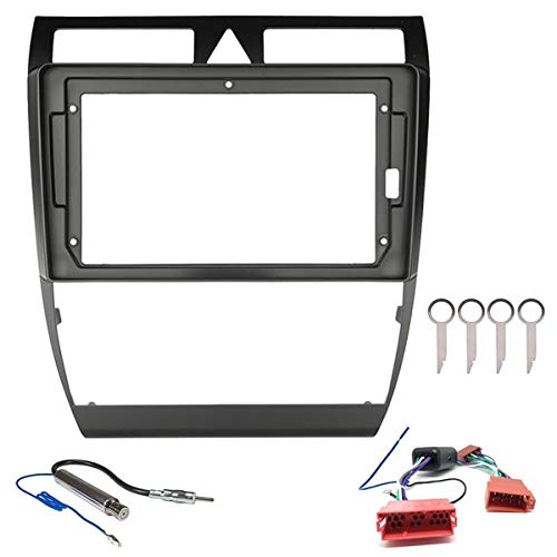 Sound-way - 9" inch dash car stereo facia radio adapter compatible with Audi A6 (4B) 1997-2005 allroad 2000-2006