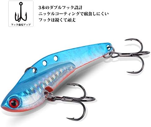 Colorgo メタルバイブレーション ルアー セット ハードルアー バイブレーション バス 海釣り 遠投 シーバス ヒラメ タチウオ 青物 フィッシング 13g 18g 25g 30g ５個セット B07spm9fr3 790円 大人気 New Arrival 最安値挑戦 年中無休 高品質 通販