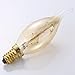 SCOMX E12 Edison Vintage Equivalent Energy Incandescent Chandelier 40W 110-130V, 280 Lumen Bent Flame Tip Bulb with Candelabra Base Home Light Fixtures Decorative, Dimmable 8-Pack