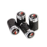CzlpV 4pcs Carbon Fiber Auto Car Wheel Tire Air Valve Caps Stem Cover fit for TRD