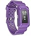 MORETEK for Charge2 Band Tough Hard Hybrid Cover Dual Layer Armor Defender Case Wrist Strap for Fitbit Charge 2 Replacement Bands (Purple)