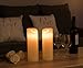 Flameless LED Candle - 2-Pack Flickering Motion 9-Inch Battery Operated and Remote Controlled On Off with Timer, Real Wax, Decorative Ivory Pillar Candle Design, 3 x 9 Inches