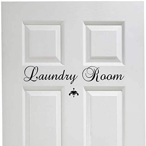 Laundry Door Decal with Accent Laundry Room Vinyl Wall