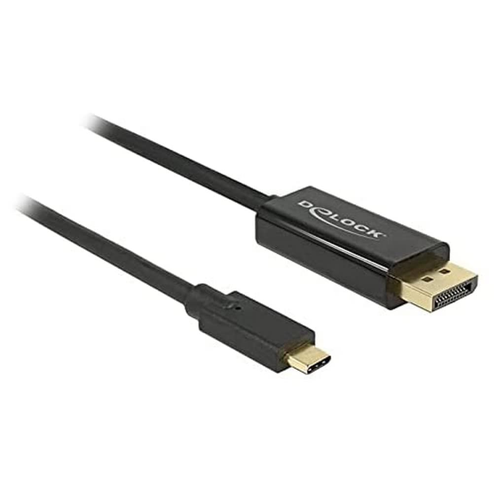 DeLock Cable USB Type C Male to DisplayPort Male (DP Alto Mode) 4K 60 Hz 3 m Black