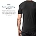 Lapasa Mens 2-Pack Undershirts Micro Modal V Neck Tag-Free T Shirts M08, Black, Large/Chest 41-43 Inches