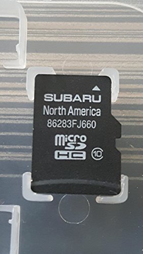 FJ660 2018 FORESTER - STI - WRX and 2017 CROSSTREK MICRO SD NAVIGATION CARD, MAP FOR NORTH AMERICA, USA / CANADA PART NUMBER 86283FJ660