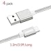 COSOOS 4 Long USB Type C Cables (3.9ft/1.2m) Nylon Braided Fast Charge & Sync USB C to USB 3.0 Cable for Samsung Galaxy S21/S10/S9/S8/Note 10/9/8, LG V30/G5/G6, Charging Station