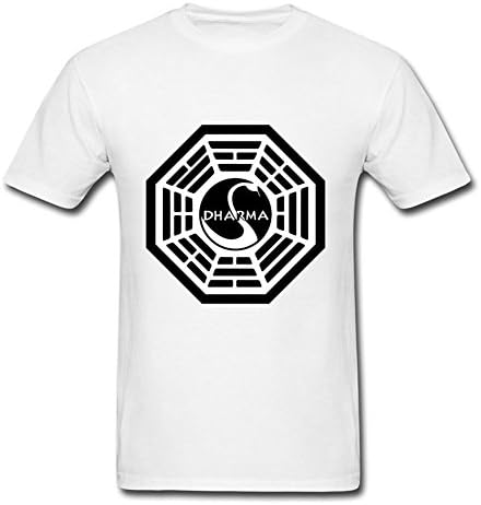 Dharma Initiative (lost) Xx-large Custom Men 100% Cotton White Top Clothing