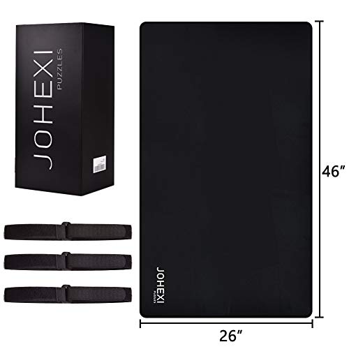 JOHEXI Portable Jigsaw Puzzle Mat Roll Up,2 Jigsaw Puzzle Saver Mat Foam Roller and Dual