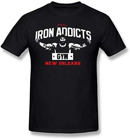 Heudi Men CT FLETCHER Men's Short Sleeve T-Shirt Basic Cotton Tee Apparel Cotton Black Short Sleeve