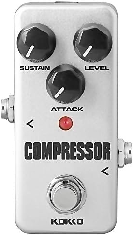Compressor Guitar Pedal, Mini Effect Processor Fully Analog Circuit Universal for Guitar and Bass, Exclude Power Adapter