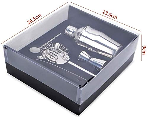 Hancoc Cocktail Shake Cocktailherstellung Set, Premium Home Bartending und Cocktail Set mit Kasten 5 Stück Home Mixology… – Bild 3