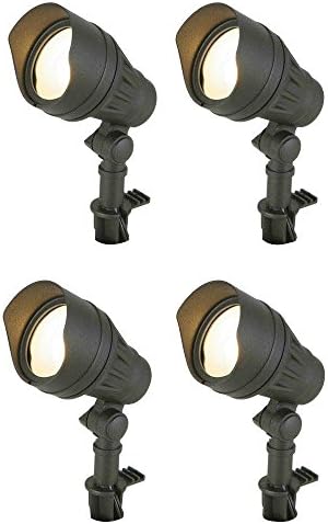 Hampton Bay Low-Voltage LED Black Outside Flood Gentle (4-Pack)