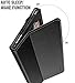 Poetic SlimFolio All New Amazon Fire 7 2017 Case Slim Leather Stand Folio Case with Auto Wake/Sleep for Amazon Fire 7 (7th Generation, 2017 Release) Black