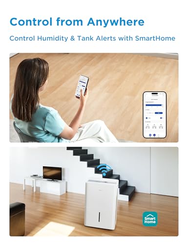 Midea 3,000 Sq. Ft. Energy Star Certified Dehumidifier With Reusable Air Filter 35 Pint - Ideal For Basements, Large & Medium Sized Rooms, And Bathrooms (White)