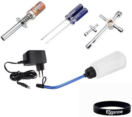 Eggsnow HSP 80142(80141) Nitro Gas Starter Tools Kit Glow Plug Ignitor + Fuel Bottle + Wrenches for Redcat Exceed AMAX HIMOTO VTO