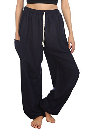 LOFBAZHarem Pants for Women S-4XL Plus Yoga Boho Hippie Beach Travel Lounge PJs