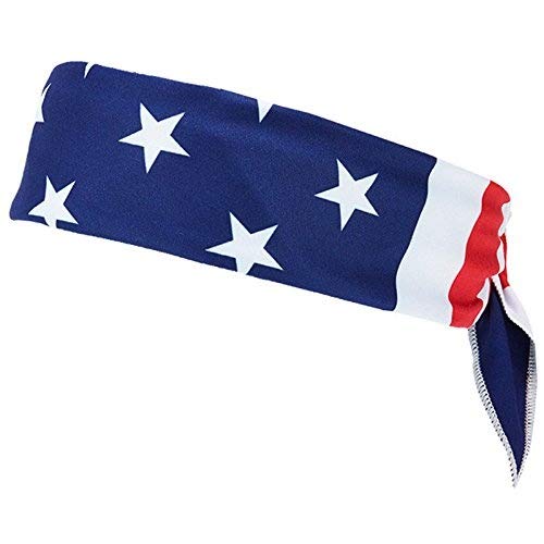 Mission Enduracool Cooling Bandana, USA Flag, One Size