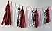 Graduation Party Decorations Burgundy Silver 2024/Maroon Silver Paper Artificial Flowers Tassels Garland Fall Bridal Shower Decorations Burgundy Pink Silver Wedding Fall Birthday Party Decorations