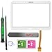 Prokit Adhesives Compatible for Samsung Galaxy Tab 3 10.1 P5200 P5210 White Touch Screen Digitizer Panel Glass Replacement Part + PreInstalled Adhesive with SlyPry Tools kit