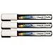 NeoChalk Liquid Chalk Marker Chisel Tip - White - Set of 3 Markers