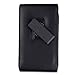 Luxury PU Leather Vertical Case Executive Holster with Rotating Belt Clip for Samsung Galaxy Note 3 / Note 2 / S5 (Black)