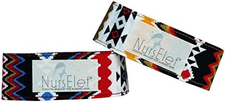 NursElet Set of 2 Baby Nursing Bracelet for Hands-free Breastfeeding or Pumping, Breastfeeding Bracelet Reminder for Mom: Qty 2 (Loving My Tribe &amp; Embrace Your Tribe)