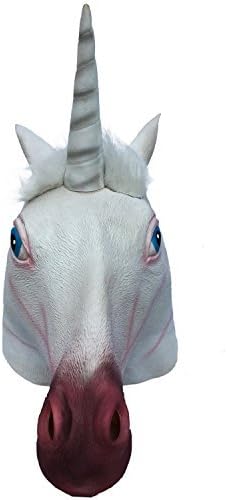 Horse Mask Horse Head Halloween Mask Rubber Animal Mask for Horse Costume