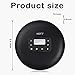 Bluetooth Rechargeable Portable CD Player Personal Compact Discman CD Player, HOTT Small Walkman MP3 Disc Music CD Player with Earbuds, LCD Display (711T Black2)